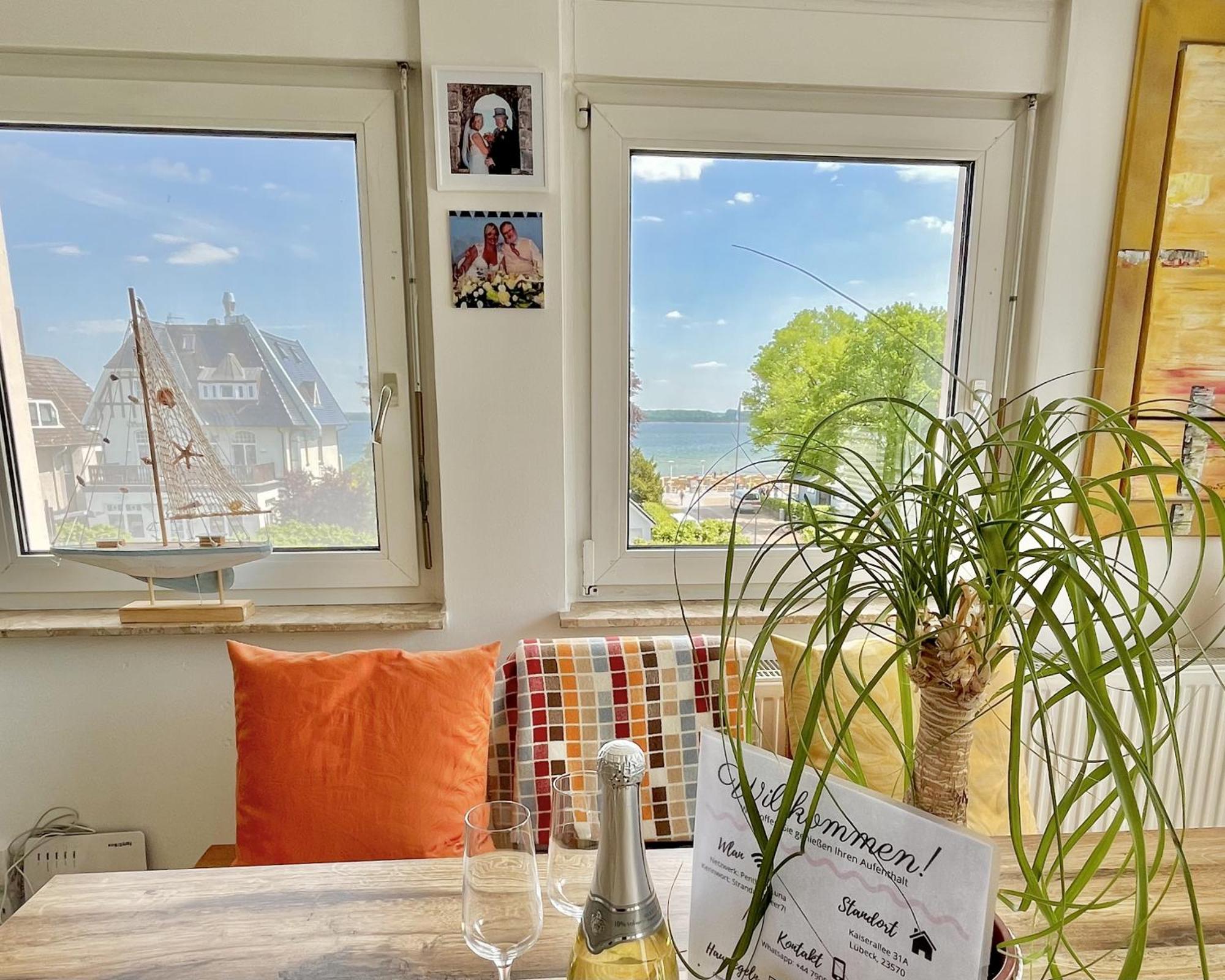 3Sz Penthaus Luna Am Sandstrand Mit Meerblick & Balkon Lübeck Exteriör bild