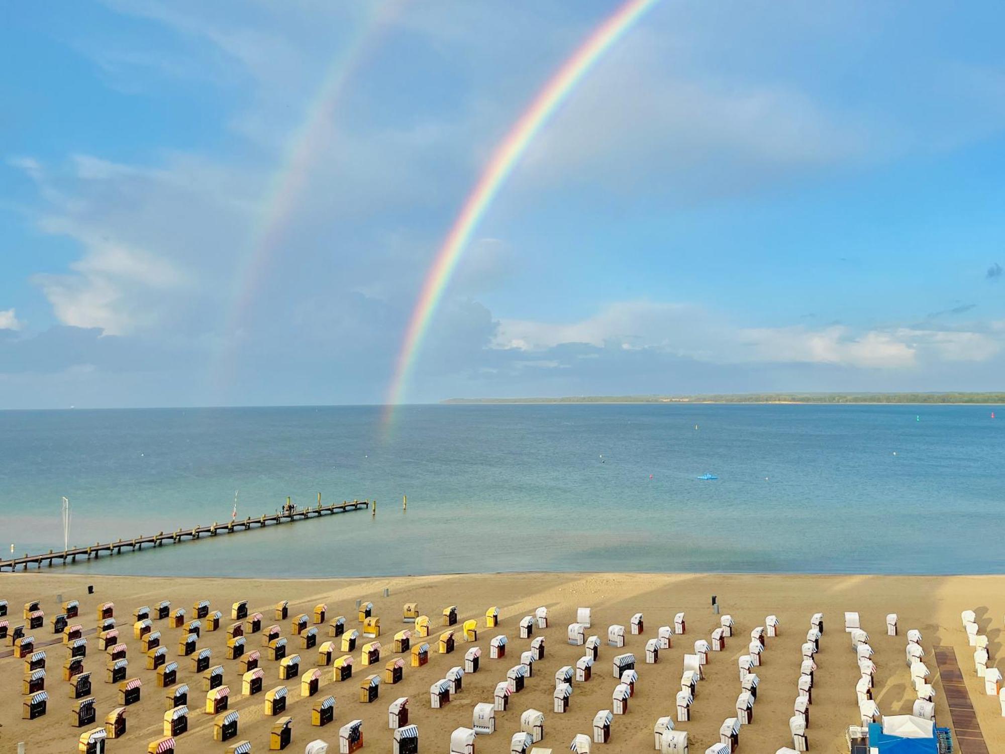 3Sz Penthaus Luna Am Sandstrand Mit Meerblick & Balkon Lübeck Exteriör bild